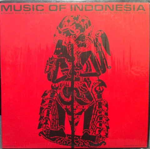 Unknown Artist ‎– Music Of Indonesia (1950) - Mint- Lp Record 1959 Ethnic Folkways USA Vinyl & Booklet - World / Field Recording / Gamelan