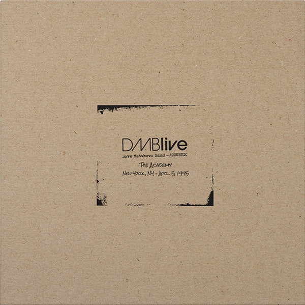 Dave Matthews Band - DMBLive 4.22.93 Trax - Charlottesville, VA - New Vinyl 4Lp 2018 Bama Rags RSD Black Friday Box Set on 180gram White Vinyl - Rock - Shuga Records