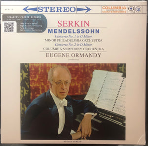 Rudolf Serkin / Eugene Ormandy – Mendelssohn Piano Concerto Nos. 1 & 2 (1960) - New Lp Record 2013 CBS Speakers Corner Europe Import 180 gram Vinyl - Classical - Shuga Records