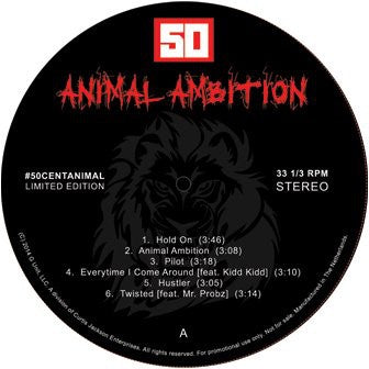 50 Cent ‎– Animal Ambition (An Untamed Desire To Win) - New 2 LP Record 2014 Europe Import Vinyl - Hip Hop