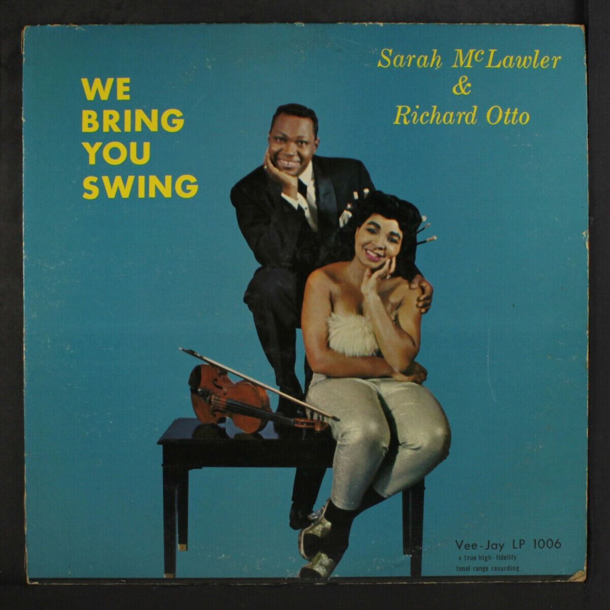 Sarah McLawler & Richard Otto ‎– We Bring You Swing - VG+ Lp Record 1959 Vee Jay USA Mono Vinyl - Jazz - Shuga Records