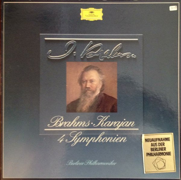 Herbert Von Karajan, Berlin Philharmonic - Brahms ‎– 4 Symphonien - Mint- 4 Lp Record Box 1978 German Import Vinyl & Book - Classcial - Shuga Records