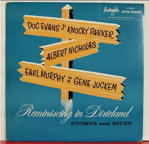 Doc Evans / Knocky Parker / Albert Nicholas / Earl Murphy / Gene Juckem - Reminiscing In Dixieland, Stomps And Blues Vol. 1 - VG LP Record 1959 Audiophile USA Mono Red Vinyl - Dixieland Jazz