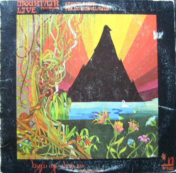 Mountain ‎– Live: The Road Goes Ever On - VG+ LP Record 1972 Windfall USA Vinyl - Hard Rock / Blues Rock Rock - Shuga Records