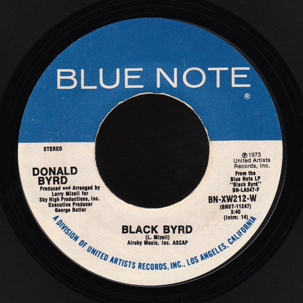Donald Byrd - Black Byrd / Slop Jar Blues - VG+ 7