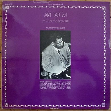 Art Tatum ‎– Live Sessions 1940 / 1941 - Mint- LP Record 1978 Musidisc France Import Vinyl - Jazz / Swing - Shuga Records