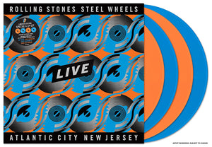 The Rolling Stones - Steel Wheels Live: Live From Atlantic City, NJ, 1989 - New 4 Lp Record 2020 Eagle USA Tangerine & Sky Blue Vinyl - Rock & Roll - Shuga Records