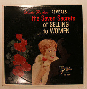 Dottie Walters ‎– The Seven Secrets Of Selling To Women VG+ 1963 Success Motivation Institute LP USA - Speech - Shuga Records