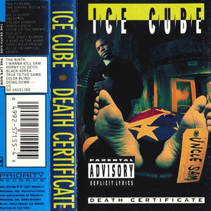 Ice Cube - Death Certificate - Used Cassette 1991 Priority Tape - Hip –  Shuga Records