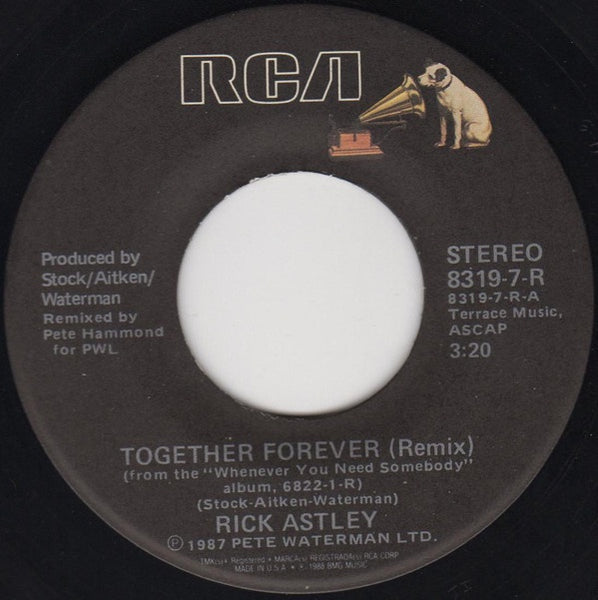 Rick Astley - Together Forever / I'll Never Set You Free