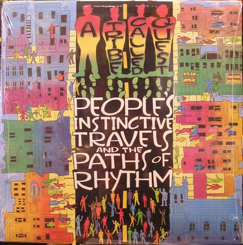 A Tribe Called Quest ‎– People's Instinctive Travels And The Paths Of Rhythm (1990) - VG+ 2 Lp Record 1996 Jive USA Vinyl - Hip Hop - Shuga Records