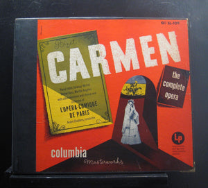 André Cluytens & Orchestra Of L'Opéra-Comique De Paris ‎– Bizet : Carmen - VG+ 3 Lp Record 1951 USA Mono Original Vinyl - Classical / Opera - Shuga Records