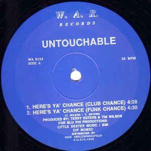 Untouchable ‎– Here's Ya Chance - Mint- 12" Single Record - 1990 USA W.A.R.  Vinyl - Hip Hop