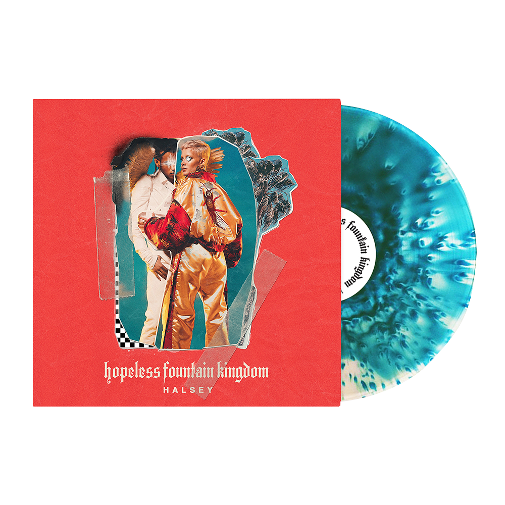Halsey - hopeless fountain kingdom - New LP Record 2017 Astralwerks Canada Clear & Teal Splatter Vinyl - Indie Pop / Synth-pop