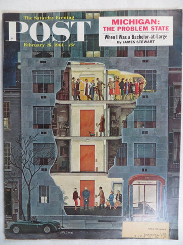 The Saturday Evening Post (February 25, 1961 Issue) - Vintage Magazine - Shuga Records