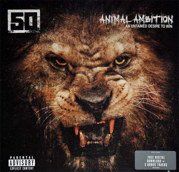 50 Cent ‎– Animal Ambition (An Untamed Desire To Win) - New 2 LP Record G Unit USA Vinyl & Download - Hip Hop - Shuga Records