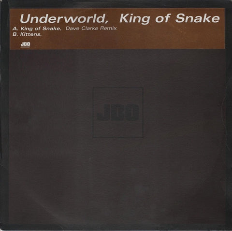 Underworld ‎– King Of Snake - VG 12" Single 1999 UK - Techno