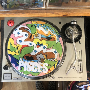 Limited Edition Vinyl Record Slipmat - Psychedelic Zodiac Pisces - Slip Mat