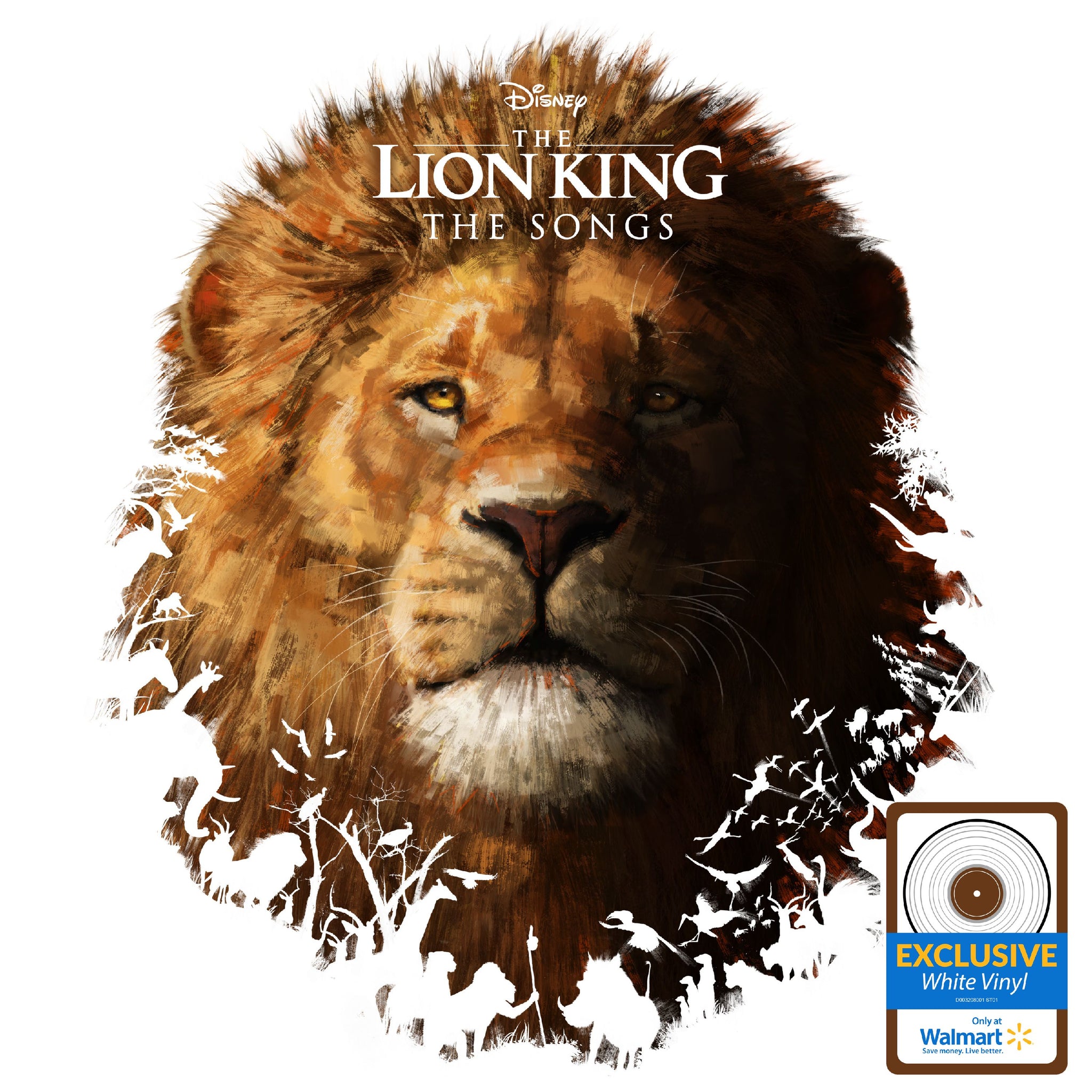 Various ‎– The Lion King: The Songs - New LP Record 2019 Walt Disney  Walmart Exclusive White Vinyl - Soundtrack