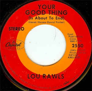 Lou Rawls - Your Good Thing (Is About To End) / Season Of The Witch - VG 7" Single 45RPM 1969 Capitol Records USA - Funk/Soul - Shuga Records