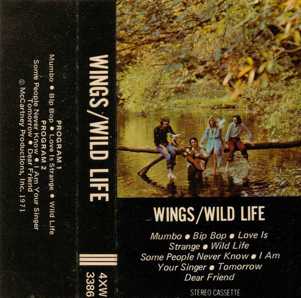 Wings - Wild Life VG+ - 1971 Apple USA Cassette - Rock