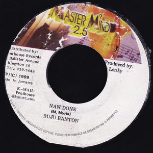 Buju Banton - Naw Done / Lenky - Instrumental - VG+ 1999 Master Mind 2.5 Jamaica - Reggae