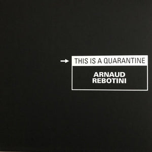 Arnaud Rebotini ‎– This Is A Quarantine - New 4 LP Record Box Set 2020 Blackstrobe/INA France Import Vinyl & Numbered - Electronic / Techno - Shuga Records