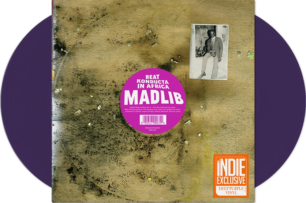 Madlib – Beat Konducta In Africa (2010) - New 2 LP Record 2022 Madlib Invazion Deep Purple Vinyl - Instrumental Hip Hop - Shuga Records