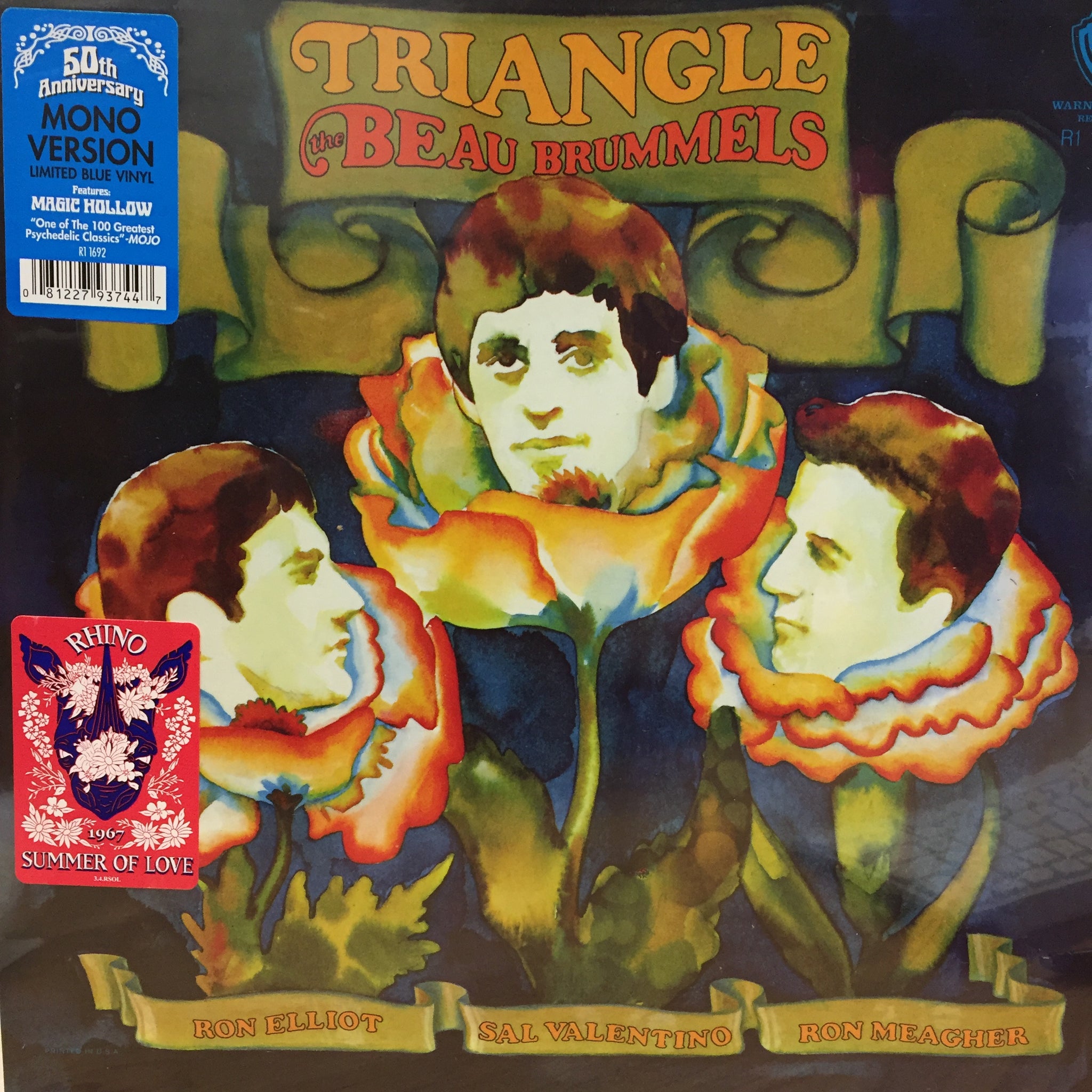 The Beau Brummels ‎– Triangle (1967) - New LP Record 2017 Warner USA 1967 Summer Of Love 180 gram Mono Blue Vinyl - Psychedelic Rock / Folk Rock - Shuga Records