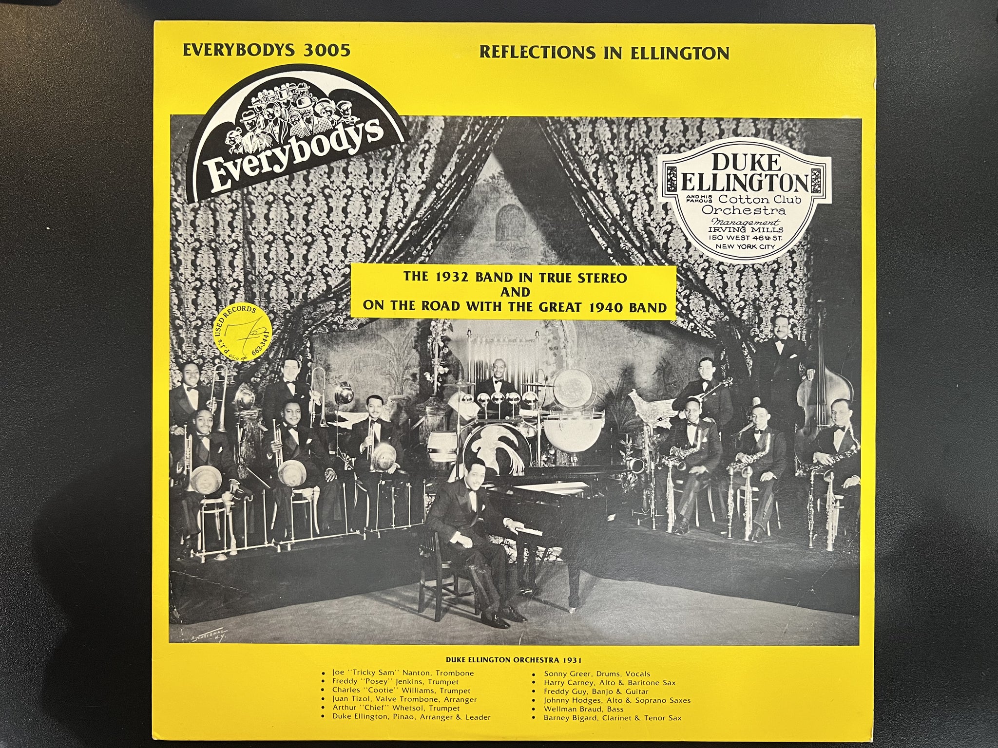 Shuga　Orchestra　Club　Duke　Reflections　Famous　His　E–　Ellington　Cotton　In　And　–　Records