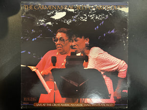 Carmen McRae, Betty Carter – The Carmen McRae - Betty Carter Duets: Live At The Great American Music Hall, San Francisco - VG+ LP Record 1988 Great American Music Hall USA Promo Vinyl - Jazz