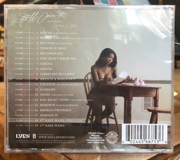 Signed Autographed - Summer Walker – Still Over It - New CD 2021 LVRN Album - Soul / RnB / Hip Hop