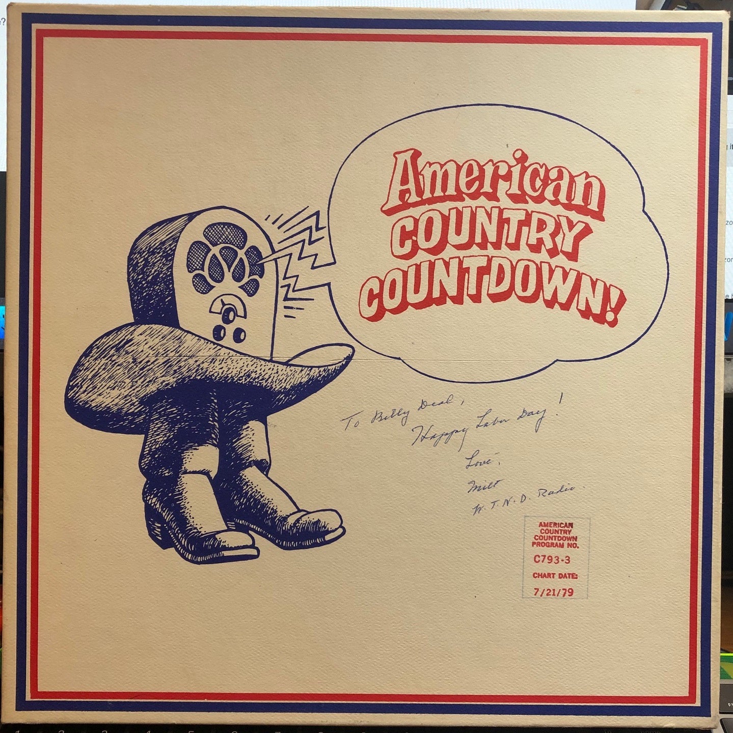 Various – American Country Countdown 7/21/79 - VG+ 3 LP Record Box Set 1979 Watermark USA Transcription Vinyl - Country / Radioplay - Shuga Records