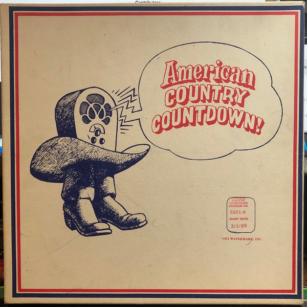 Various – American Country Countdown 3/1/80 - VG+ 3 LP Record Box Set 1980 Watermark USA Transcription Vinyl & Cue Sheets - Country / Radioplay