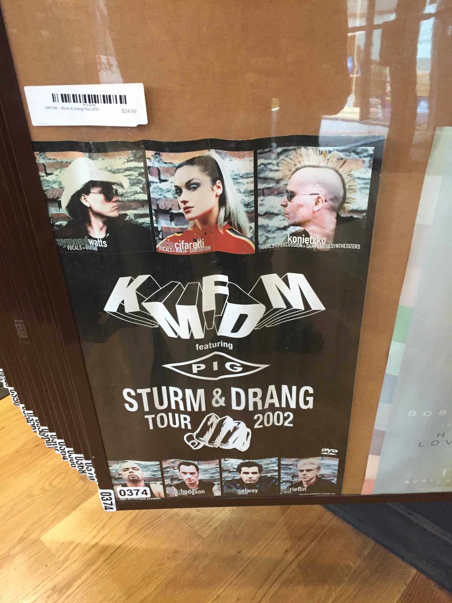 KMFDM – Sturm u0026 Drang 2002 Tour - 11x17 Promo Poster - p0374