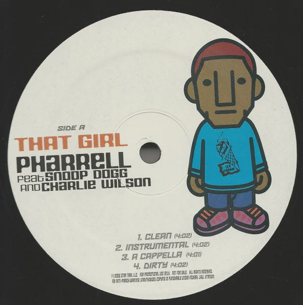 Pharrell feat Snoop Dogg And Charlie Wilson - VG+ 12" Promo Single Record 2006 Interscope Vinyl - Hip Hop