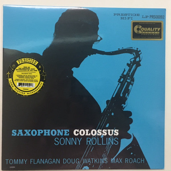 Sonny Rollins ‎– Saxophone Colossus (1956) New LP Record 2017 Presti–  Shuga Records