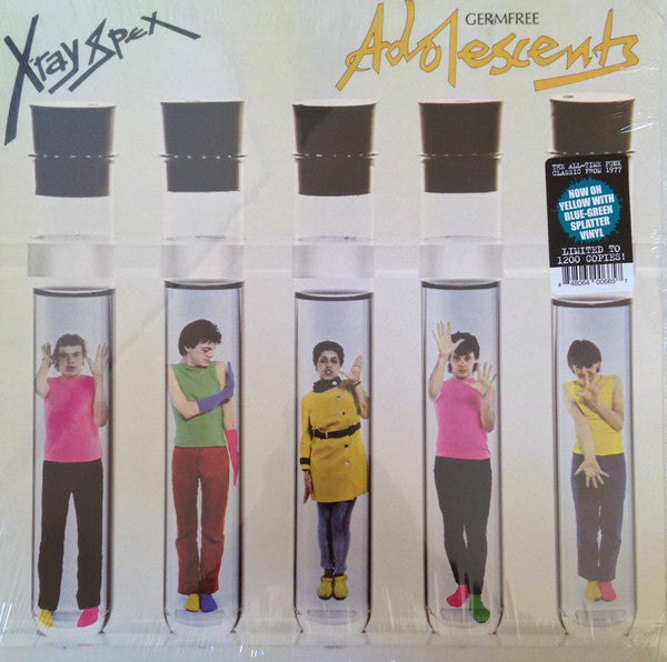 X-Ray Spex - Germfree Adolescents (1978) - New LP Record 2018 Real Gone Music Yellow with Blue-Green Splatter Vinyl  - Punk / Punk Rock - Shuga Records