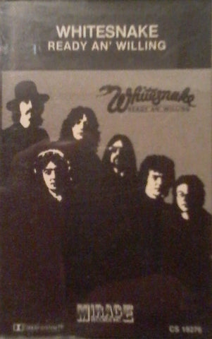 Whitesnake – Ready An' Willing - Used Cassette 1980 Mirage Tape - Blues Rock / Hard Rock