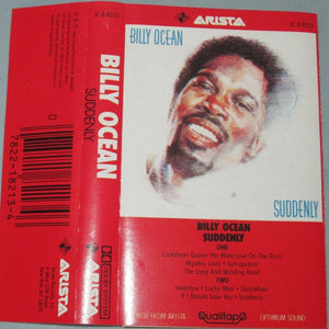 Billy Ocean – Suddenly - Used Cassette 1984 Arista Tape - Funk/Soul - Shuga Records