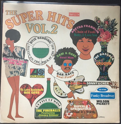 Various – The Super Hits Vol. 2 - VG LP Record 1964 Atlantic USA Vinyl - Soul / Funk / Rhythm & Blues