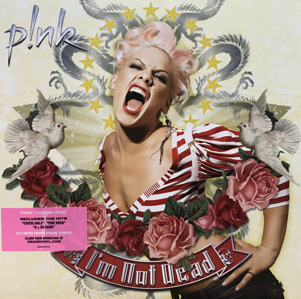 P!NK - I'm Not Dead - New 2 LP Record 2018 RCA USA Pink Vinyl & Download - Pop Rock - Shuga Records