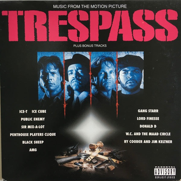 Various - Trespass (Music From The Motion Picture) - VG (VG- cover) 2 LP Record 1992 Sire USA Promo Vinyl - Soundtrack / Hip Hop