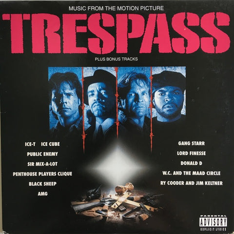 Various – Trespass (Music From The Motion Picture) - VG (VG- cover) 2 LP Record 1992 Sire USA Promo Vinyl - Soundtrack / Hip Hop