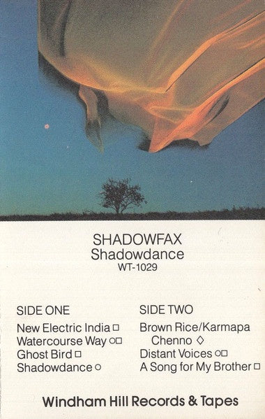 Shadowfax – Shadowdance - Used Cassette 1983 Winidham Hill Tape - Electronic/Experimental - Shuga Records