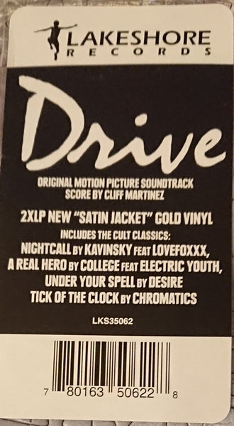 Cliff Martinez - Drive - New 2 LP Record 2017 Lakeshore USA Gold Vinyl - Soundtrack - Shuga Records