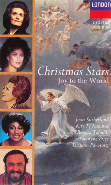 Joan Sutherland, Kiri Te Kanawa , Renata Tebaldi, Leontyne Price, Luciano Pavarotti – Christmas Stars (Joy To The World) (1986) - Used Cassette 1991 London Tape - Holiday / Classical - Shuga Records