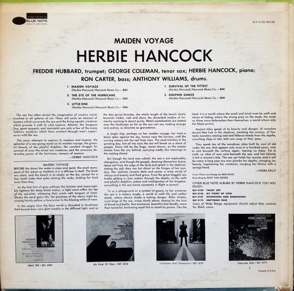 Herbie Hancock ‎– Maiden Voyage (1965) - Mint- LP Record 1972 Blue Note USA Vinyl - Jazz / Hard Bop / MOdal