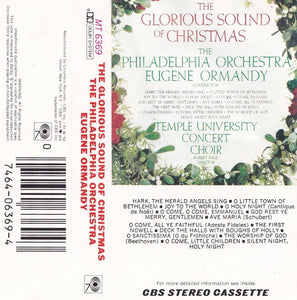 The Philadelphia Orchestra, The Temple University Concert Choir – The Glorious Sound Of Christmas (1962) - Used Cassette Columbia Masterworks - Classical / Religious / Holiday - Shuga Records