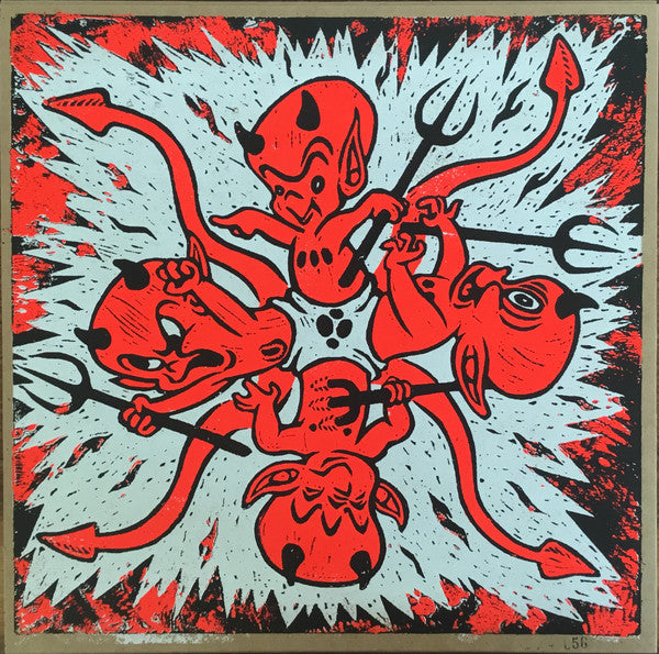 Melvins ‎– Sabbath - Mint- 10" EP Record 2018 Amphetamine Reptile Fluorescent Red & Black Pinwheel Vinyl & Numbered - Doom Metal